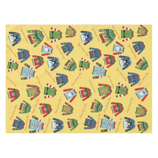 UGLY SWEATER PARTY TAFELKLEED (Voorkant (Horizontaal))