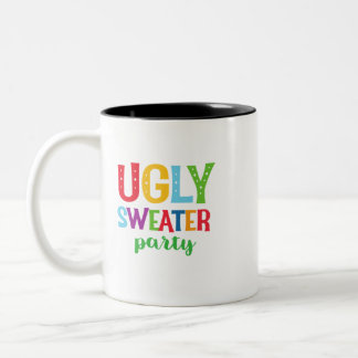 Ugly Sweater Party Tweekleurige Koffiemok