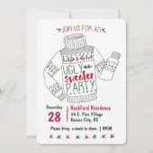 Ugly Sweater Party Uitnodigen Kaart (Voorkant)