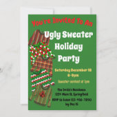 Ugly Sweater Party Uitnodiging met wedstrijd (Voorkant)