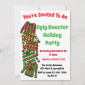 Ugly Sweater Party Uitnodiging met wedstrijd (Voorkant)
