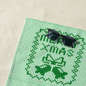 Ugly sweater pattern jingle bells and Merry Xmas w Strandlaken (In situ)