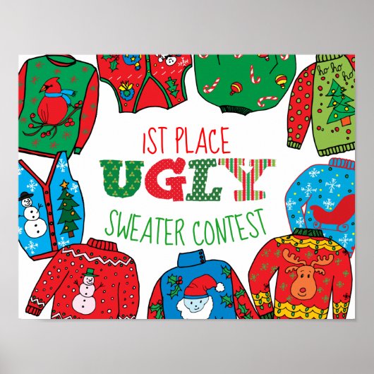 Ugly Sweater Poster, Foto Prop Poster (Voorkant)