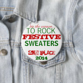 Ugly Sweater Prize-Button Ronde Button 4,0 Cm (In situ)