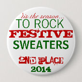 Ugly Sweater Prize-Button Ronde Button 4,0 Cm (Voorkant)