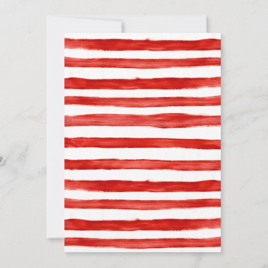 Ugly Sweater Red Snowflake Kerstfeest Kaart (Achterkant)