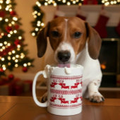 Ugly Sweater Reindeer Dachshund Tea Coffee Mok