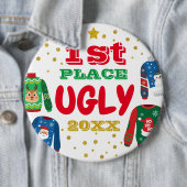 Ugly Sweater Round Button, Colossal, 6 inch Ronde Button 6,0 Cm (In situ)