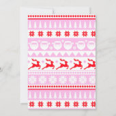 Ugly Sweater Santa Kostuum Party Groen en Rood Kaart (Achterkant)