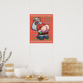 Ugly Sweater Santa Moon Poster (Keuken)
