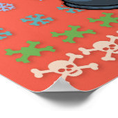 Ugly Sweater Santa Moon Poster (Hoek)