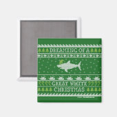 Ugly Sweater Santa Shark Magneet (Voorkant / Achterkant)