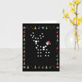 Ugly Sweater Science Christmas Chemistry Teacher M Kaart (Gele Bloem)