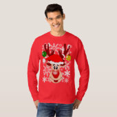 Ugly sweater-stijl t-shirt (Voorkant volledig)