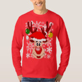 Ugly sweater-stijl t-shirt (Voorkant)