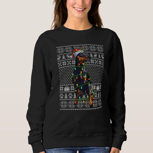 Ugly Sweater Style Santa Miniature Pinscher Dog Ch (Voorkant)