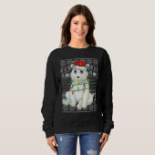 Ugly Sweater Style Xmas Lights Santa Polar Bear Ch (Voorkant volledig)