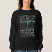 Ugly Sweater Style Xmas Lights Thresher Shark Fish (Voorkant)