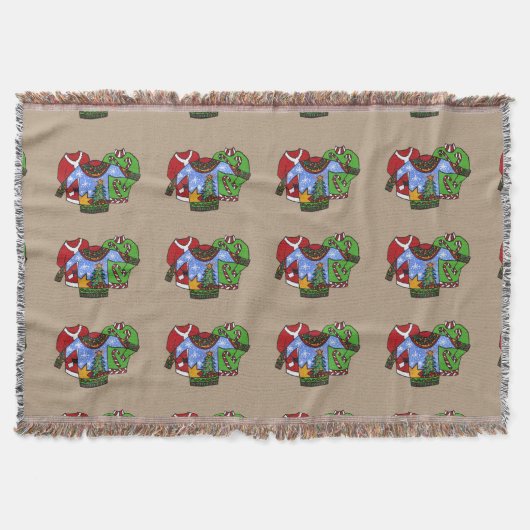 Ugly Sweater Throw Blanket Deken (Voorkant)