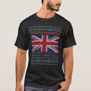 Ugly Sweater Union Jack Flag Verenigd Koninkrijk K T-shirt