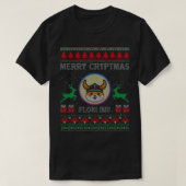 Ugly Sweater verry cryptmas floki Inu Crypto Coin T-shirt (Design voorkant)