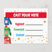 Ugly Sweater Voeding Card Flyer (Voorkant)
