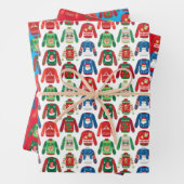 Ugly Sweater Wrapping Paper Flat Sheet Set van 3 (In situ)