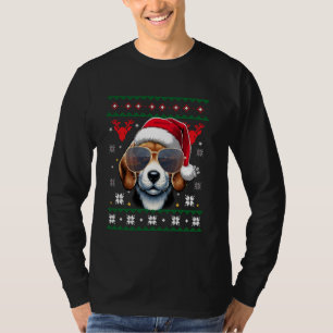 Ugly Sweater X-mas Santa Beagle Dog Christmas 1 T-shirt