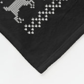 Ugly Sweater Xmas Lights Santa Hammerhead Shark Ch Fleece Deken (Hoek)