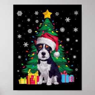 Ugly Sweater Xmas Tree Amerikaanse Staffordshire T Poster