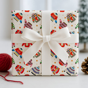 Ugly Sweaters kleinschalig Vakantie Inpakpapier