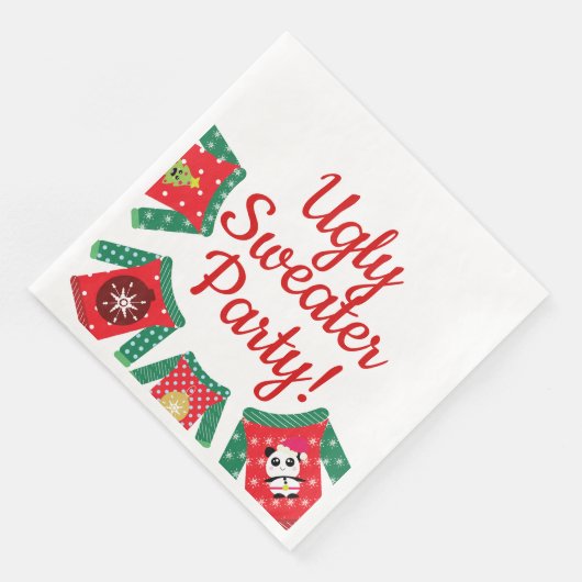 Ugly Tacky Trui Kerst Kawaii Party Servetten (Hoek)