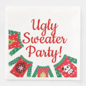 Ugly Tacky Trui Kerst Kawaii Party Servetten (Voorkant)