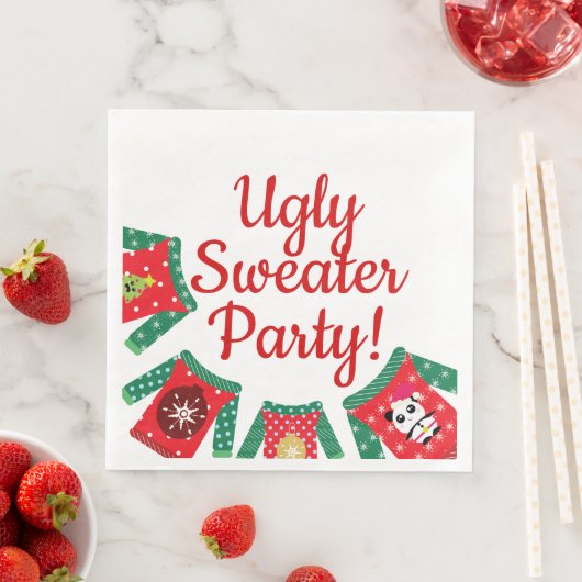 Ugly Tacky Trui Kerst Kawaii Party Servetten (Insitu)
