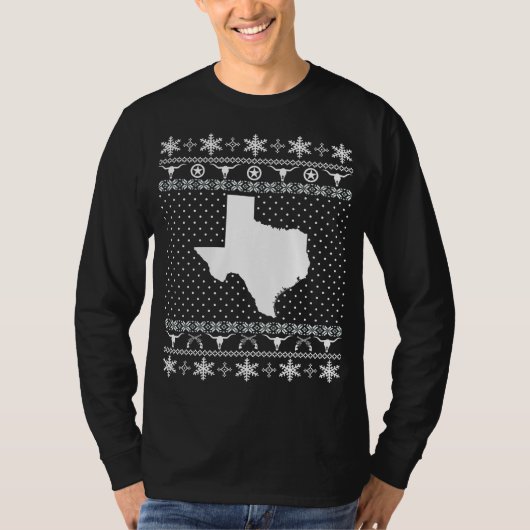 Ugly Texas kerstSweater T-shirt (Voorkant)