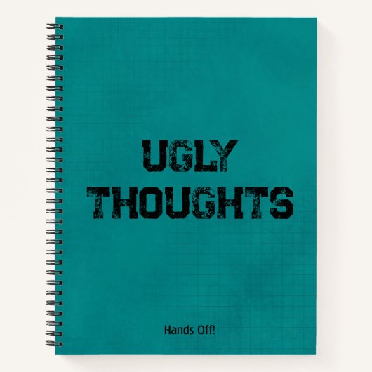 Ugly Thoughts Grunge Self-Care Journal Notitieboek (Voorkant)