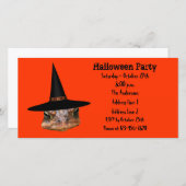 Ugly Toad Face Halloween Party Invite (Voorkant / Achterkant)