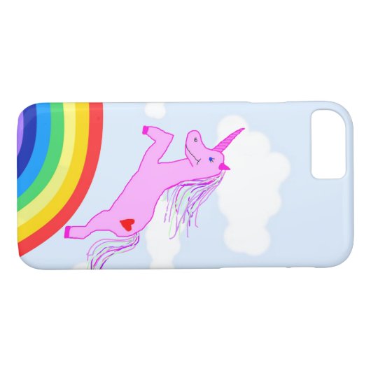 Ugly Unicorn Iphone Case (Achterkant (Horizontaal))