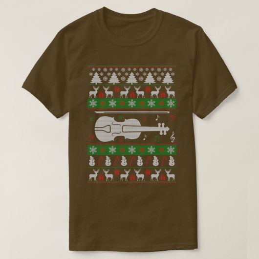 Ugly Violin met kerstkeuken T-shirt (Design voorkant)