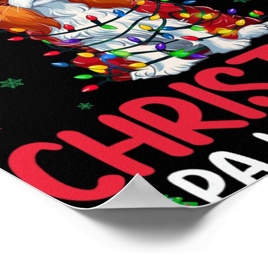 Ugly Xmas Cavalier King Charles Spaniel Dog Christ Poster (Hoek)