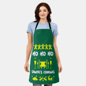 Ugly xmas kantoor party schort (Gedragen)