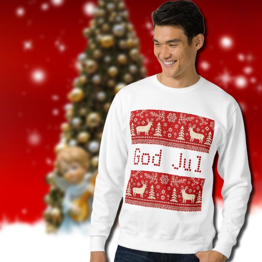 ugly Xmas -kintted look motifs  Trui