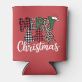 Ugly Xmas Merry and Bright Christmas Tree Santa  Blikjeskoeler (Voorkant)