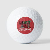 Ugly Xmas Merry and Bright Christmas Tree Santa  Golfballen (Voorkant)