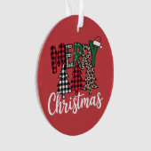 Ugly Xmas Merry and Bright Christmas Tree Santa  Ornament (voorkant)
