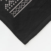 Ugly Xmas Sweater Style Chicken Reindeer Christmas Fleece Deken (Hoek)