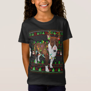 Ugly Xmas Sweater Style Licht Bull Terrier Dog Ch T-shirt