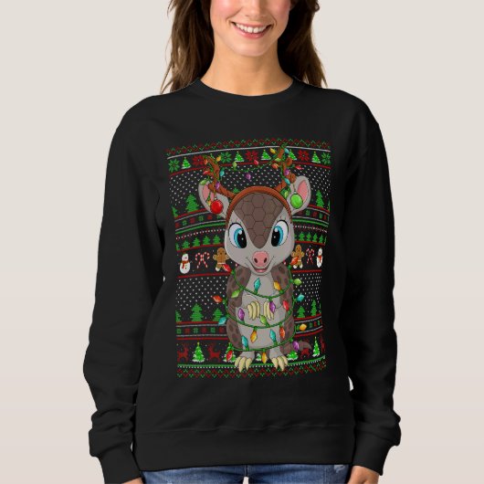 Ugly Xmas Sweater Style Lighting Armadillo Christm (Voorkant)