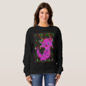 Ugly Xmas Sweater Style Lighting Axolotl Christmas (Voorkant volledig)