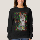 Ugly Xmas Sweater Style Lighting Bunny Christmas (Voorkant)